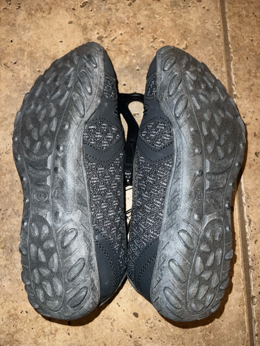 Athletic Works Gray Blue Memory Foam Slip On Shoes - Picture 2 of 2